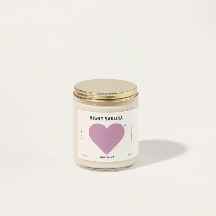 Night Sakura Soy Candle - P I N K M I N T