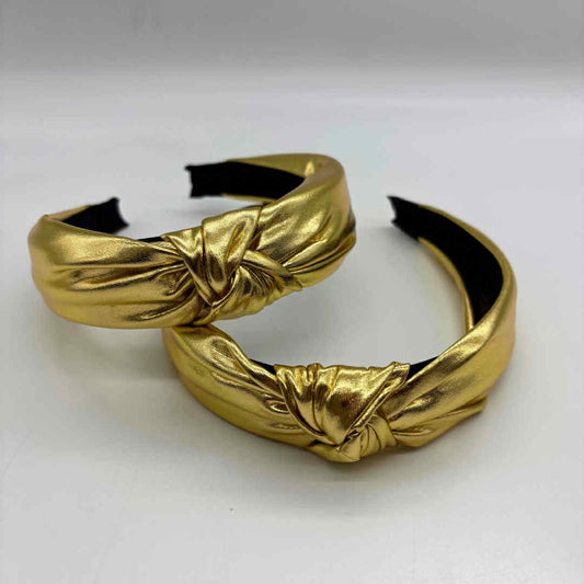 S A M P L E | Metallic GOLD Knotted Head Band