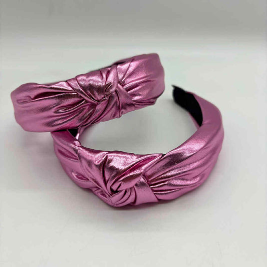S A M P L E | Metallic PINK Knotted Head Band