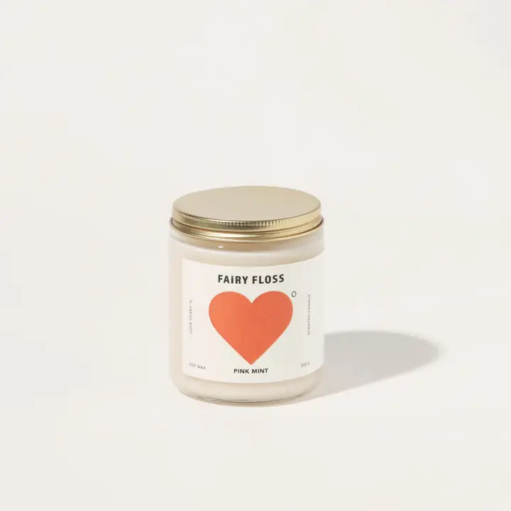 Fairy Floss Soy Candle - P I N K M I N T