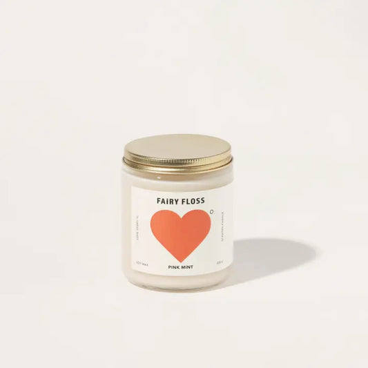 Fairy Floss Soy Candle - P I N K M I N T