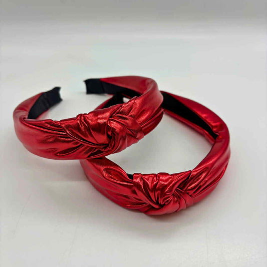 S A M P L E | Metallic RED Knotted Head Band