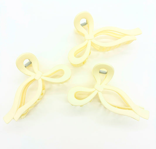 H a i r C l i p | Bow - Beige
