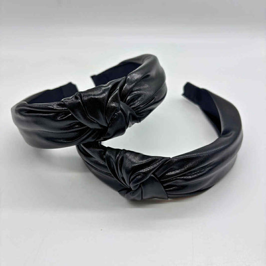 S A M P L E | Metallic BLACK Knotted Head Band