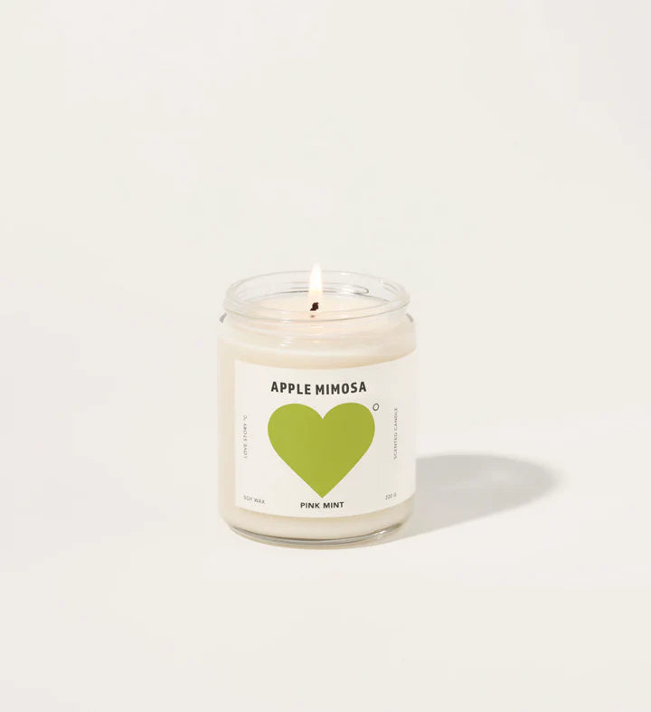 Apple Mimosa Soy Candle - P I N K M I N T