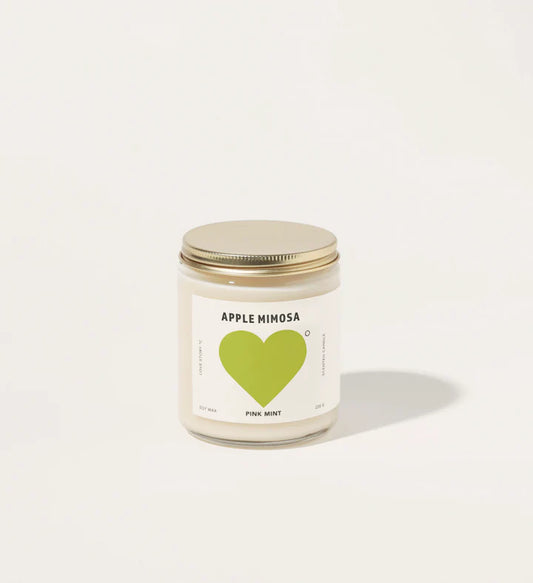Apple Mimosa Soy Candle - P I N K M I N T