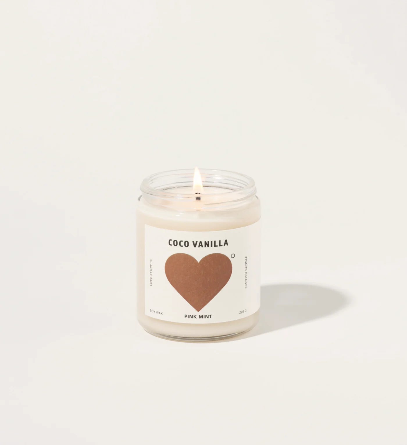 Coco Vanilla Soy Candle - P I N K M I N T