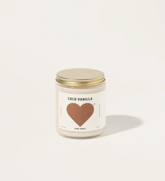 Coco Vanilla Soy Candle - P I N K M I N T