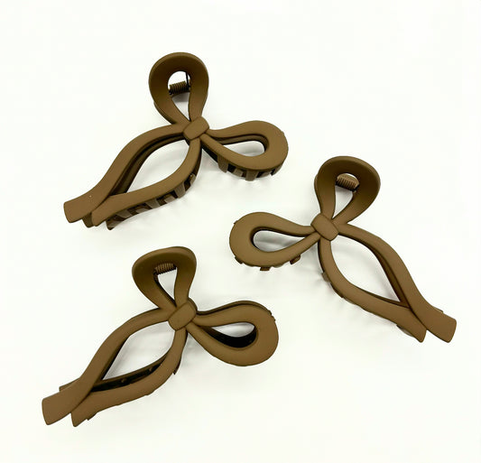 H a i r C l i p | Bow - Brown