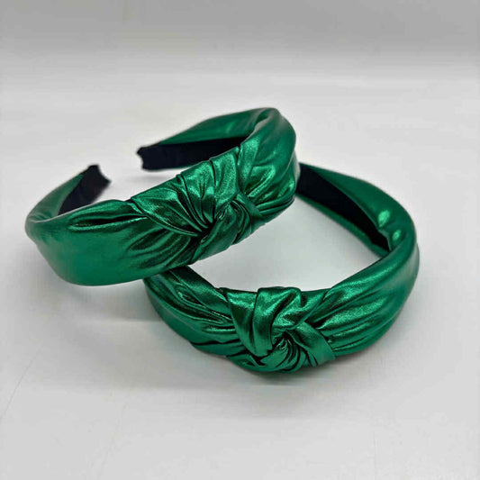 S A M P L E | Metallic GREEN Knotted Head Band