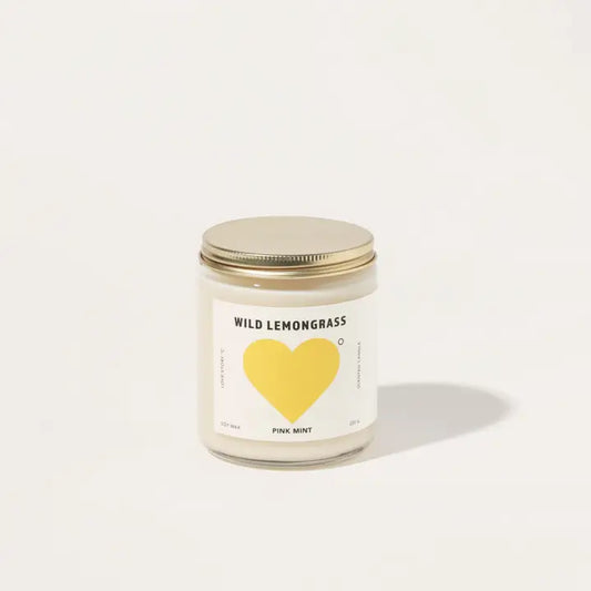 Wild Lemongrass Soy Candle - P I N K M I N T