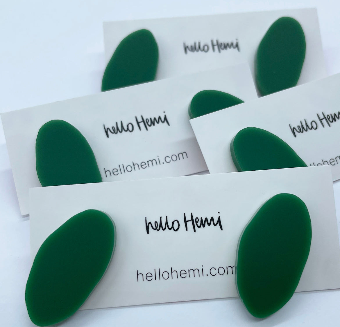 S A L E | O r g a n i c O v a l | Matte Forest Green