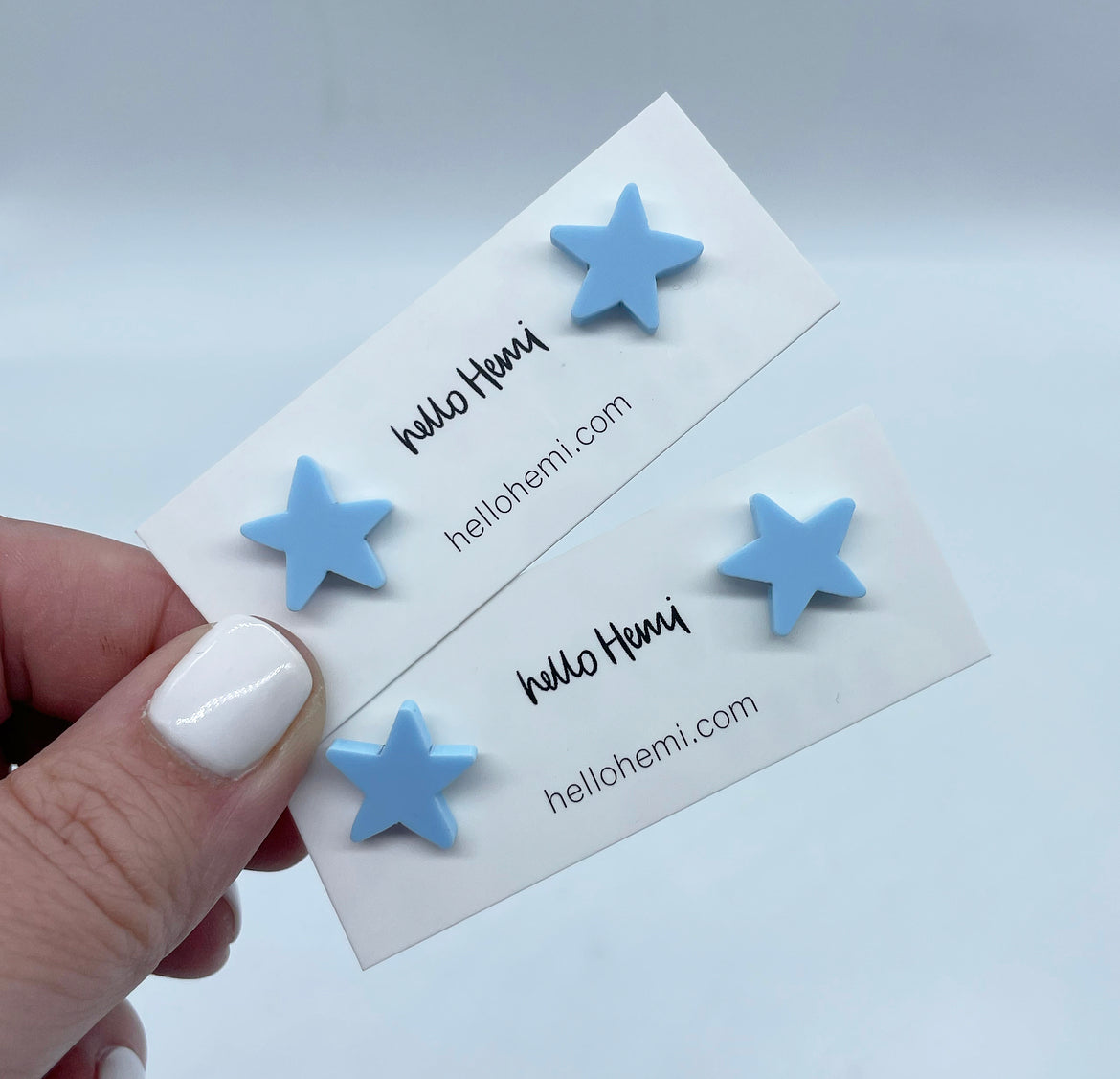 S t a r s | Matte Pastel Blue