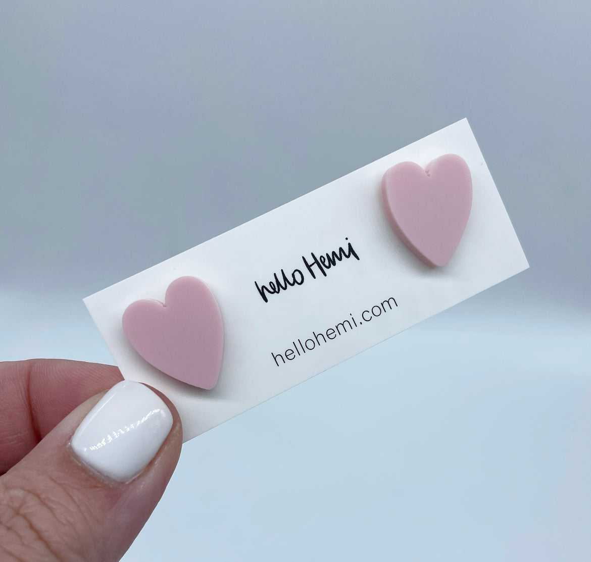 H e a r t s | Matte Pastel Pink