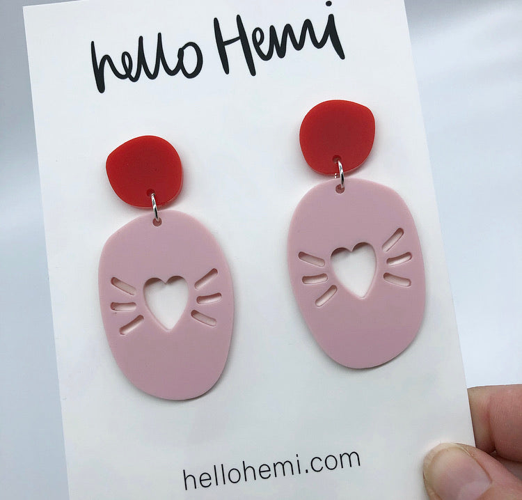 B i g L O V E | Matte Red + Matte Pastel Pink