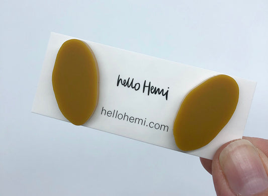 S A L E | O r g a n i c O v a l | Matte Mustard