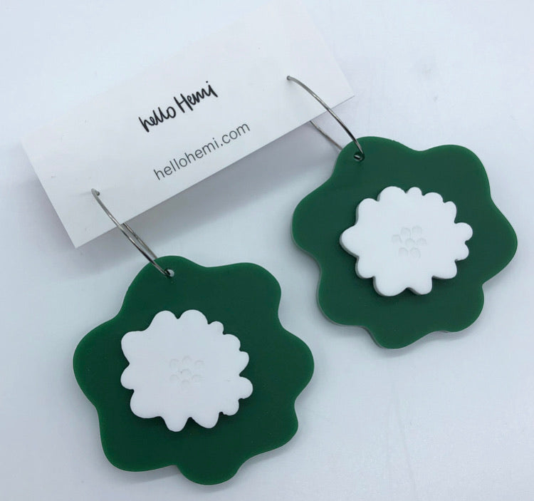 R e m i | Matte Forest Green + Matte White