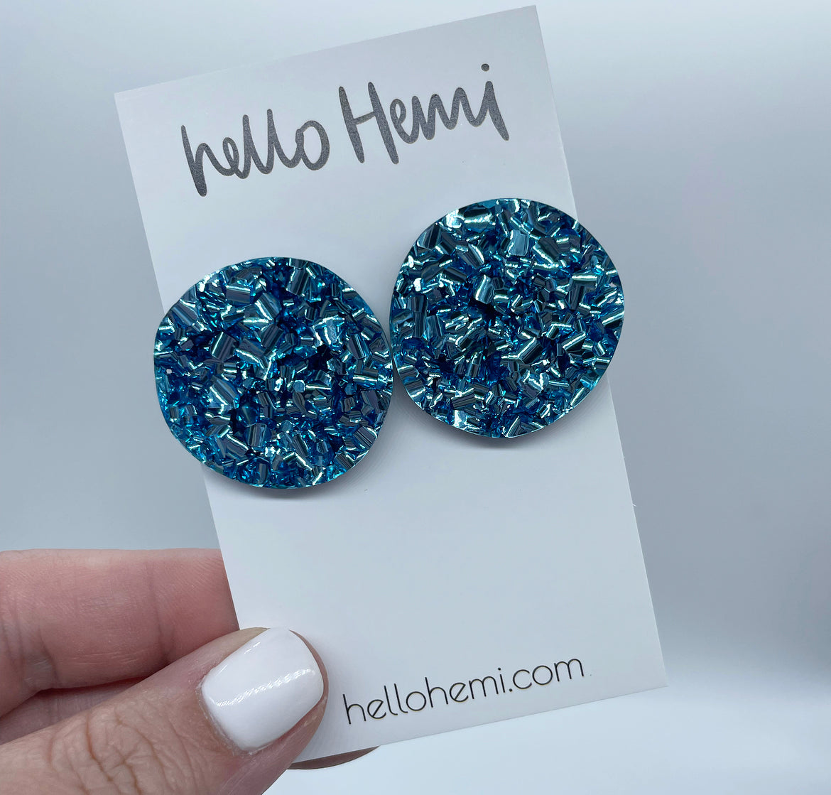 J u m b o S p o t s | Ice Blue Glitz