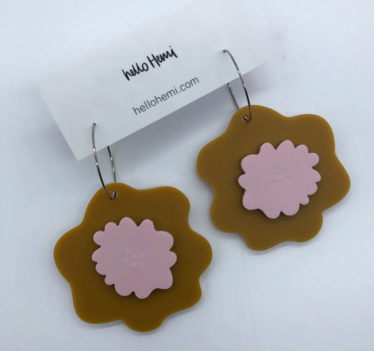 R e m i | Matte Mustard + Matte Pastel Pink