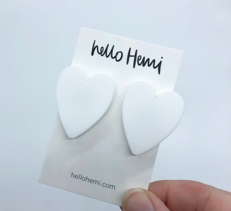 S A L E | T r u e  L O V E  H e a r t s | Matte White