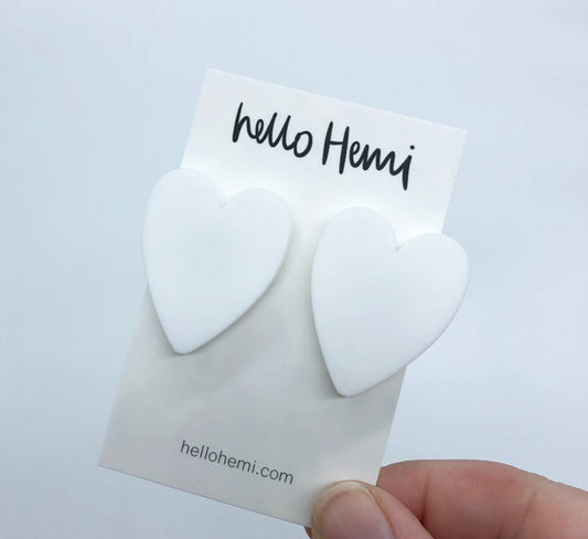 S A L E | T r u e  L O V E  H e a r t s | Matte White