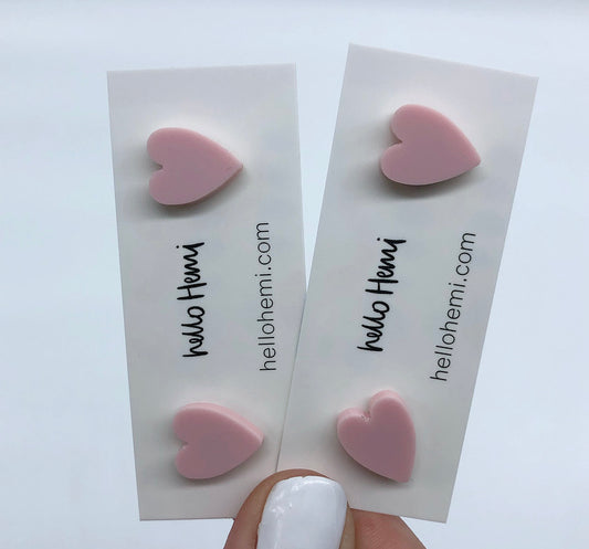 M i n i H e a r t s | Matte Pastel Pink