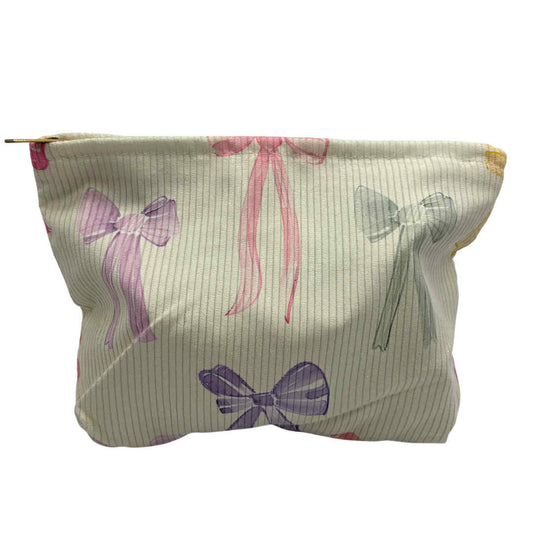 S A M P L E | Zip Up Pouch | Pastel Bows