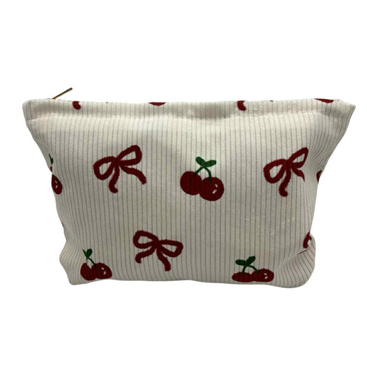 S A M P L E | Zip Up Pouch | Cherry Bow