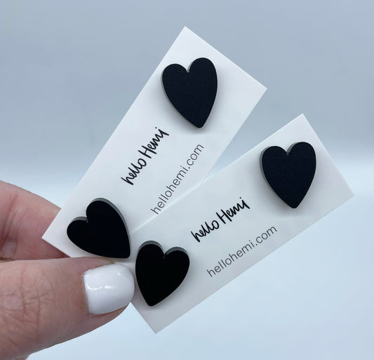 H e a r t s | Matte Black